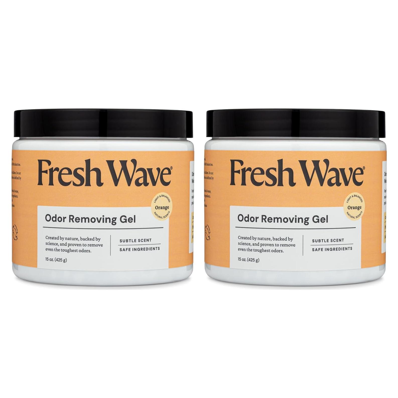Gel Eliminador de Olores Fresh Wave Naranja 425 g - Paquete de 2