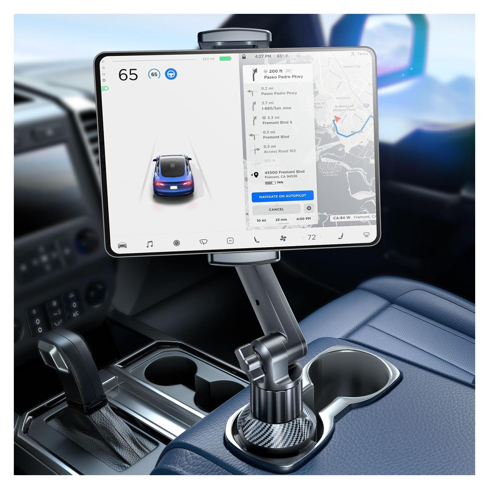 Soporte para Tableta eSamcore en Portavasos Auto Ajustable
