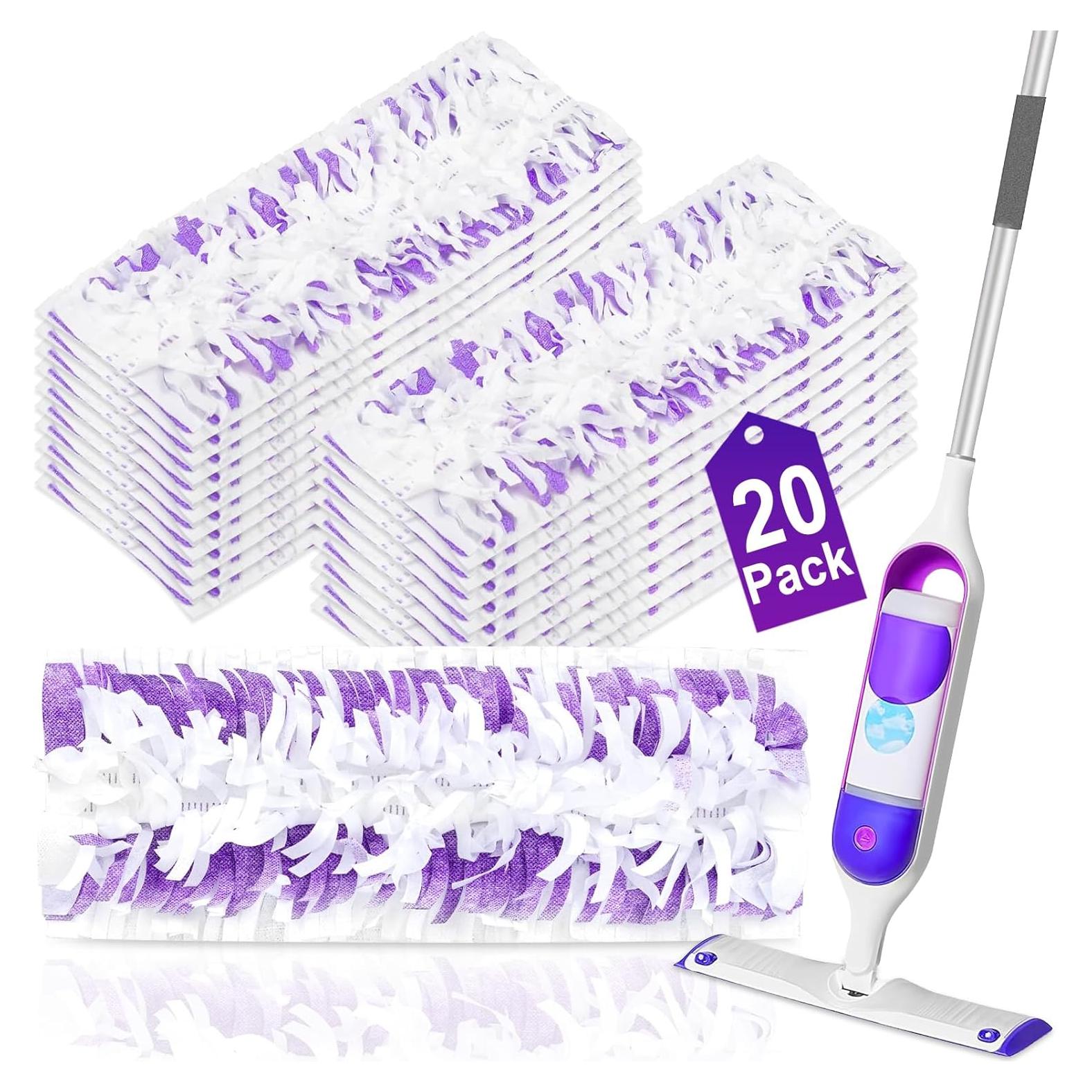 20 Almohadillas Desechables para Trapeador Eléctrico Swiffer