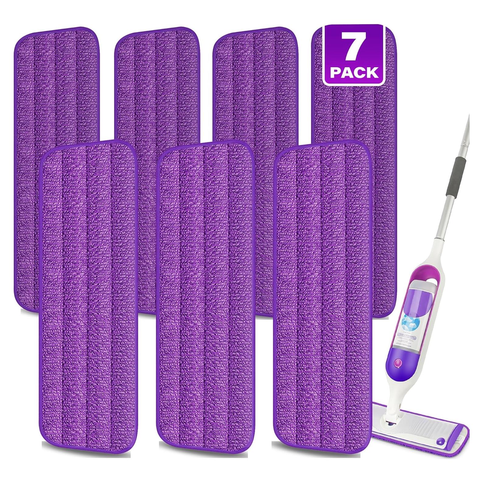 7 Almohadillas Reutilizables Microfibra MEXERRIS para Swiffer 39x13 cm