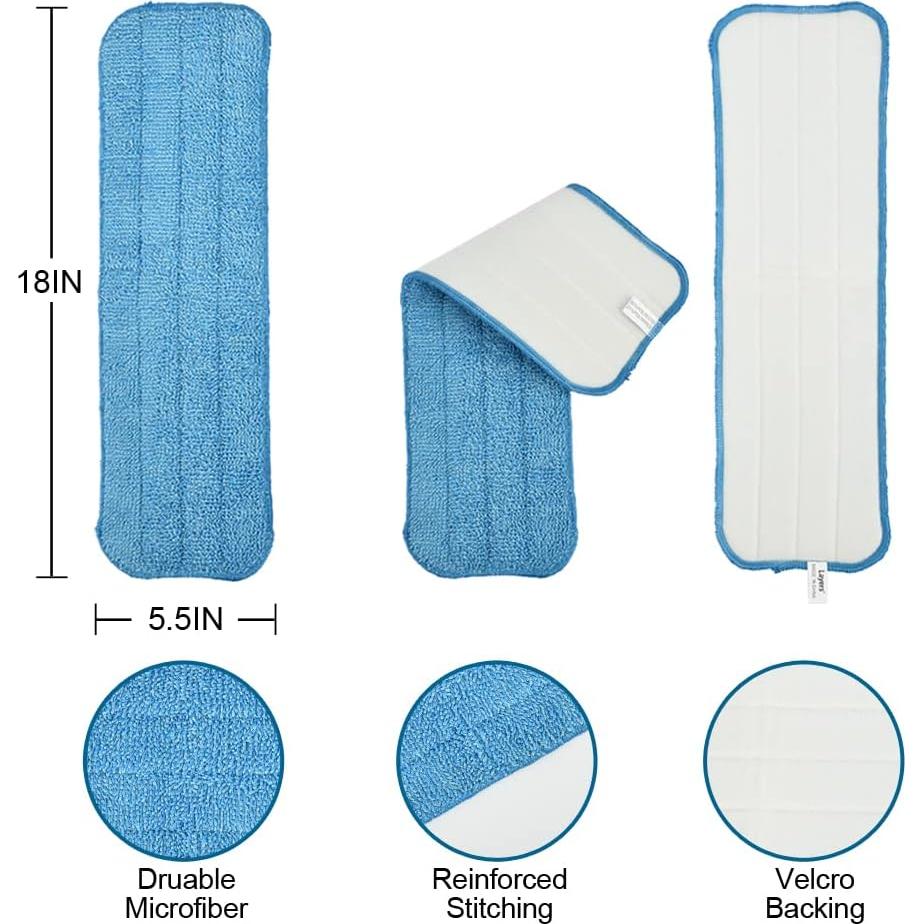 Almohadillas de Reemplazo de Microfibra Capas 45.72x13.97cm - Paquete de 3