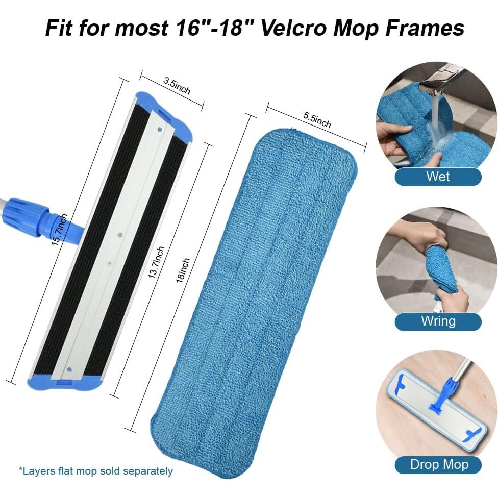 Almohadillas de Reemplazo de Microfibra Capas 45.72x13.97cm - Paquete de 3