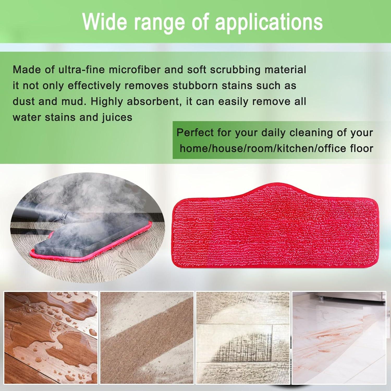 8 Almohadillas de Microfibra Reemplazo para Limpiador Schenley