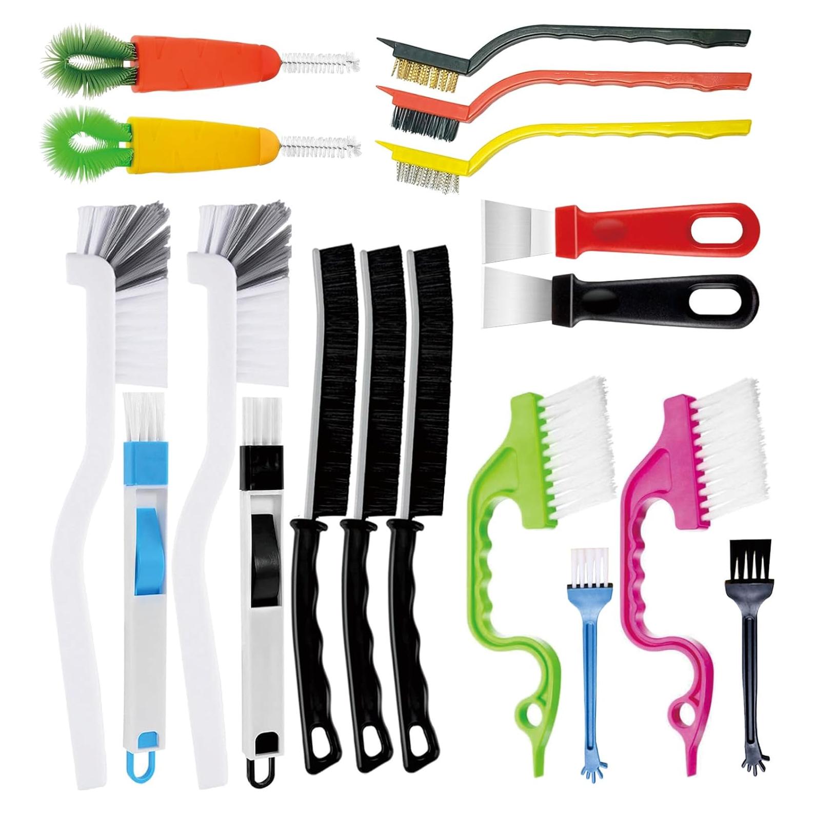 Juego de 18 Cepillos de Limpieza para Hogar Florailune