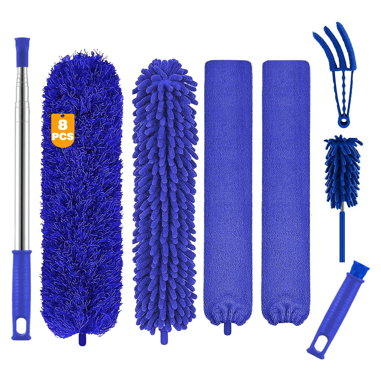 Plumero de Microfibra Buysenton 8PCS con Polo Telescópico 2.54m