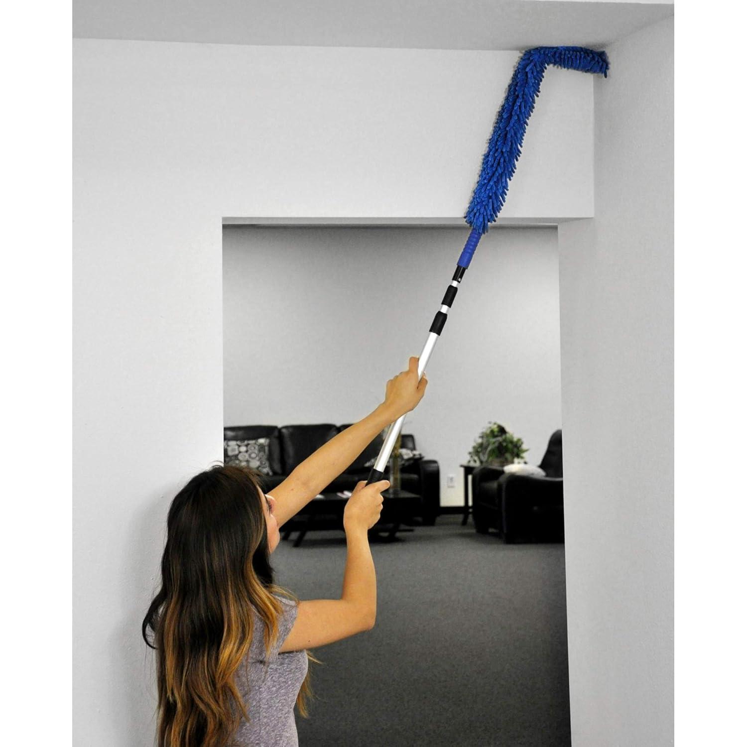 Duster de Microfibra CleanAide con Polo Telescópico 140 cm