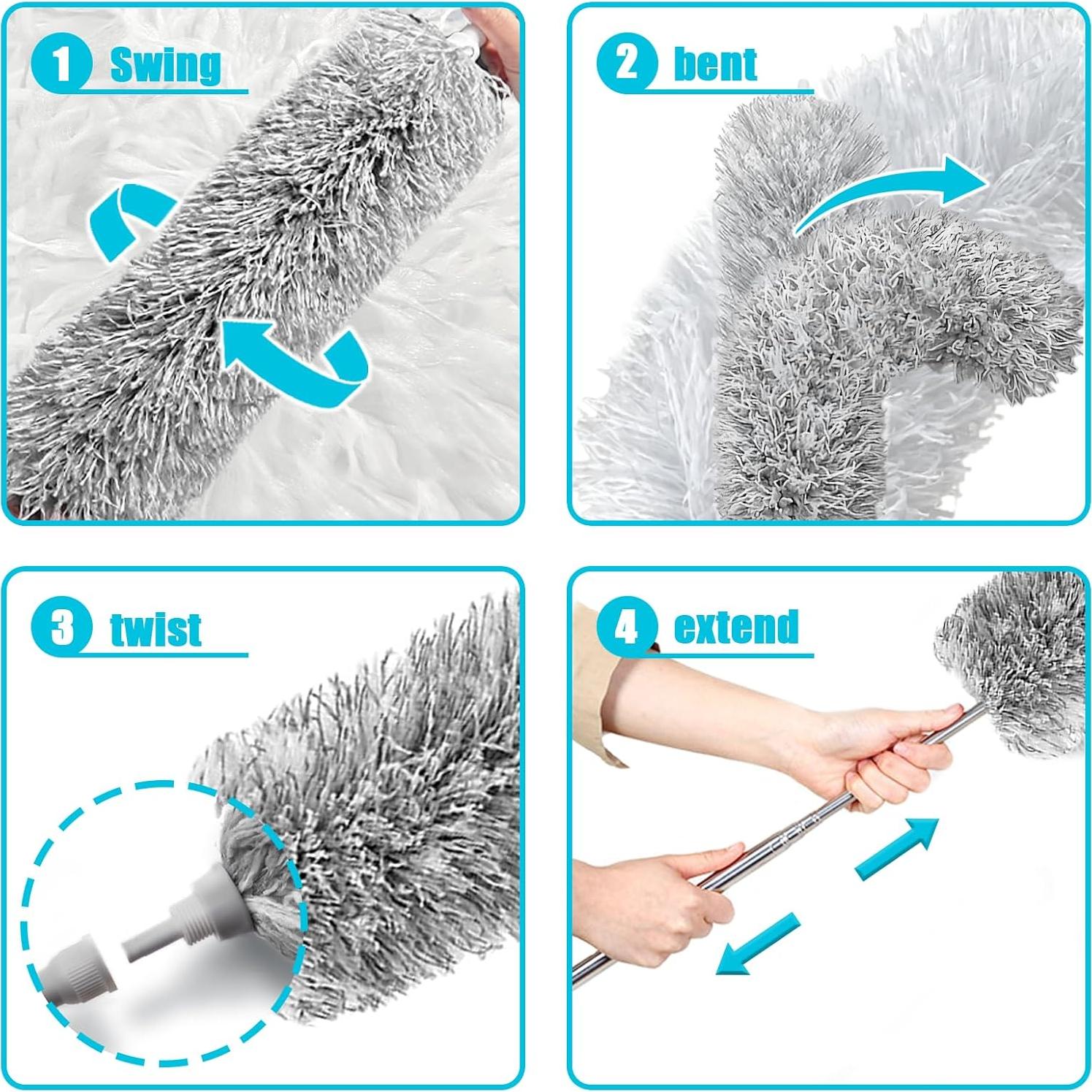 Plumero Extensible BAOYINGTE de Microfibra 279 cm Lavable