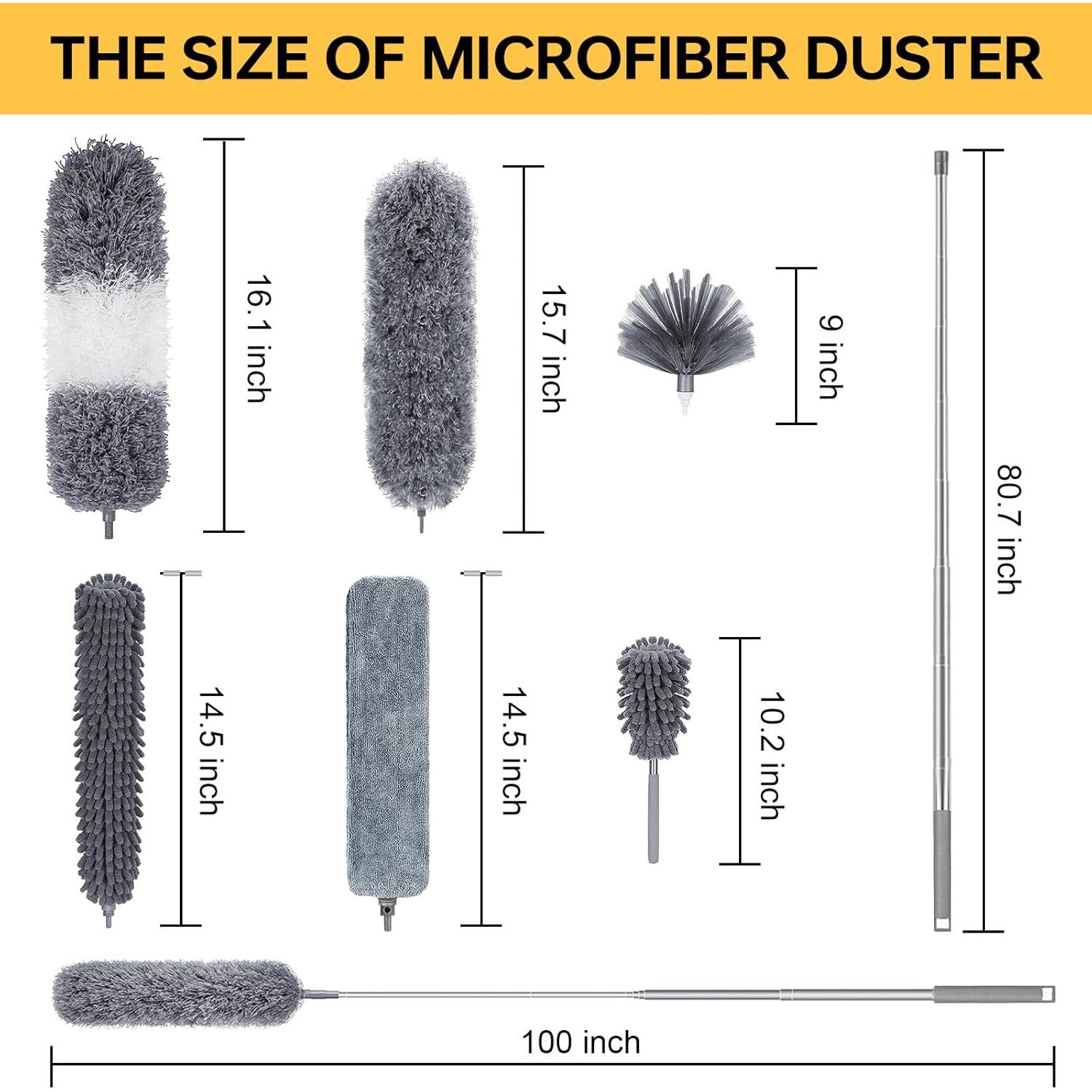 Plumeros Manduoye 7 Pcs Microfibra Extensible 254 cm