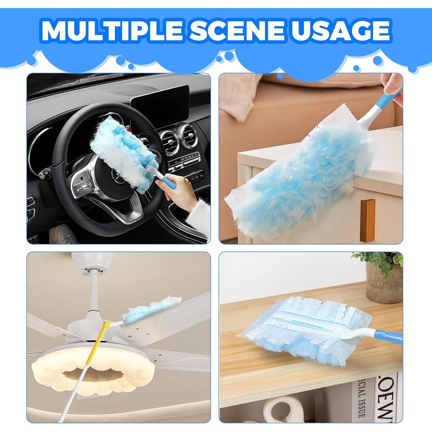 Recargas Duster LYASIL 20 Unidades + 2 Mangos para Limpieza