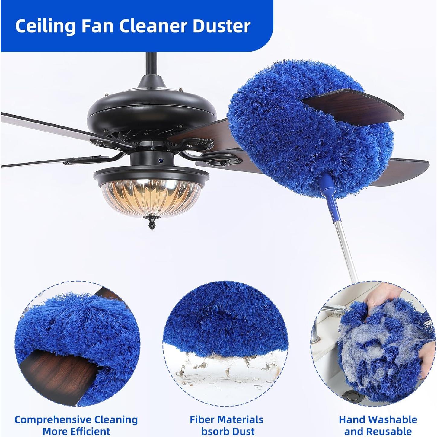 Plumero de Microfibra POIKSHARK con Mango Extensible 38-208 cm