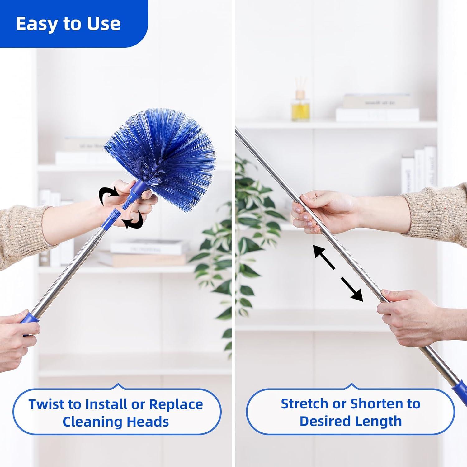 Plumero de Microfibra POIKSHARK con Mango Extensible 38-208 cm