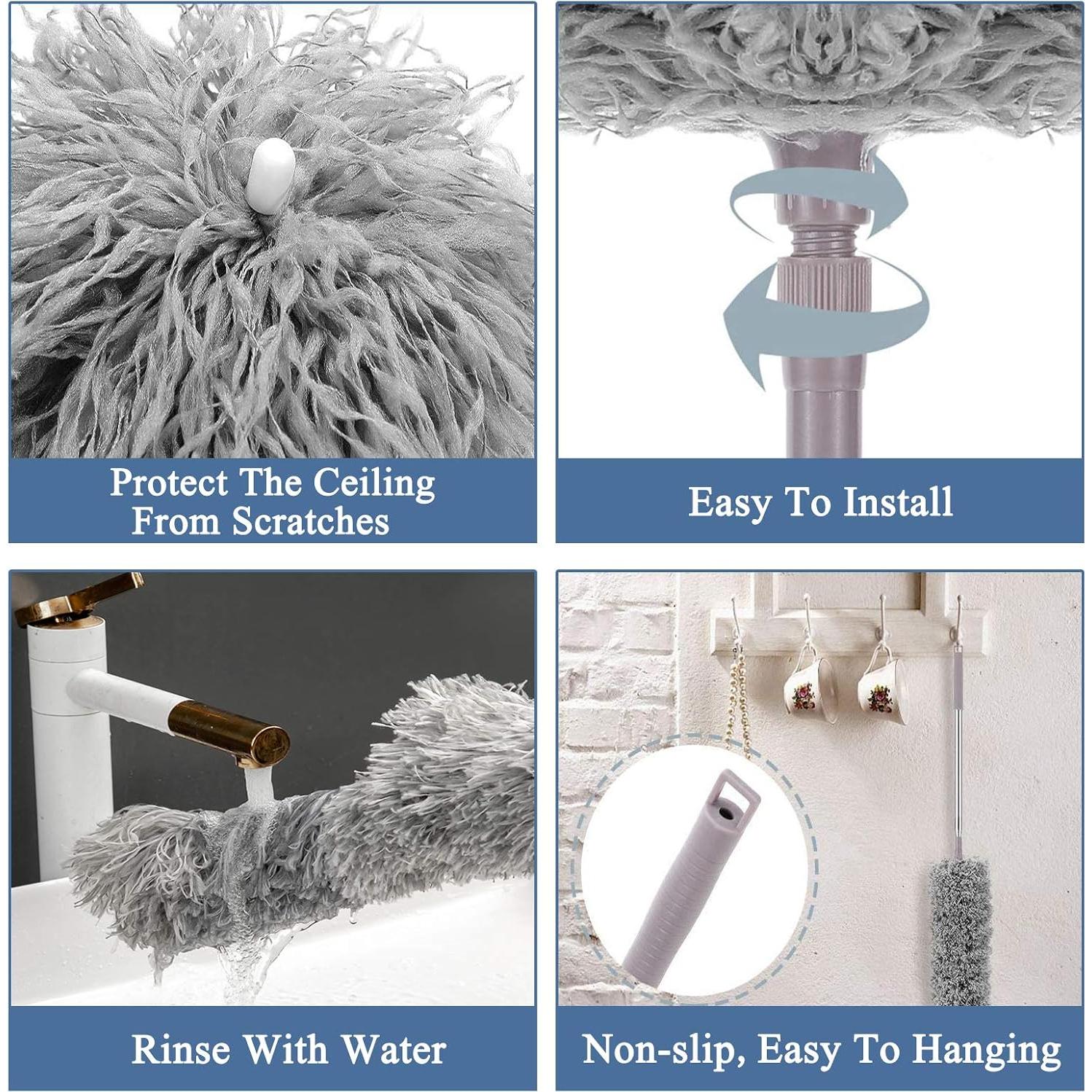 Plumero de Microfibra MIZIKUSON 254 cm Extensible Flexible