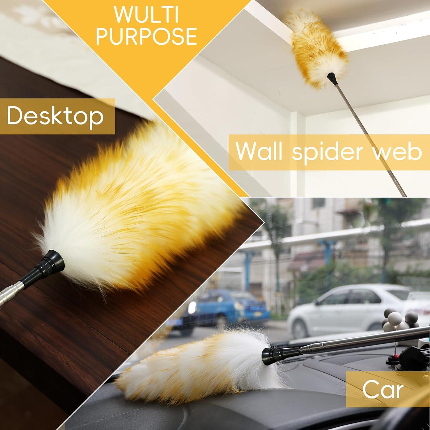 Plumero Extensible de Lana de Cordero MAOFENG 63.5-162.6 cm