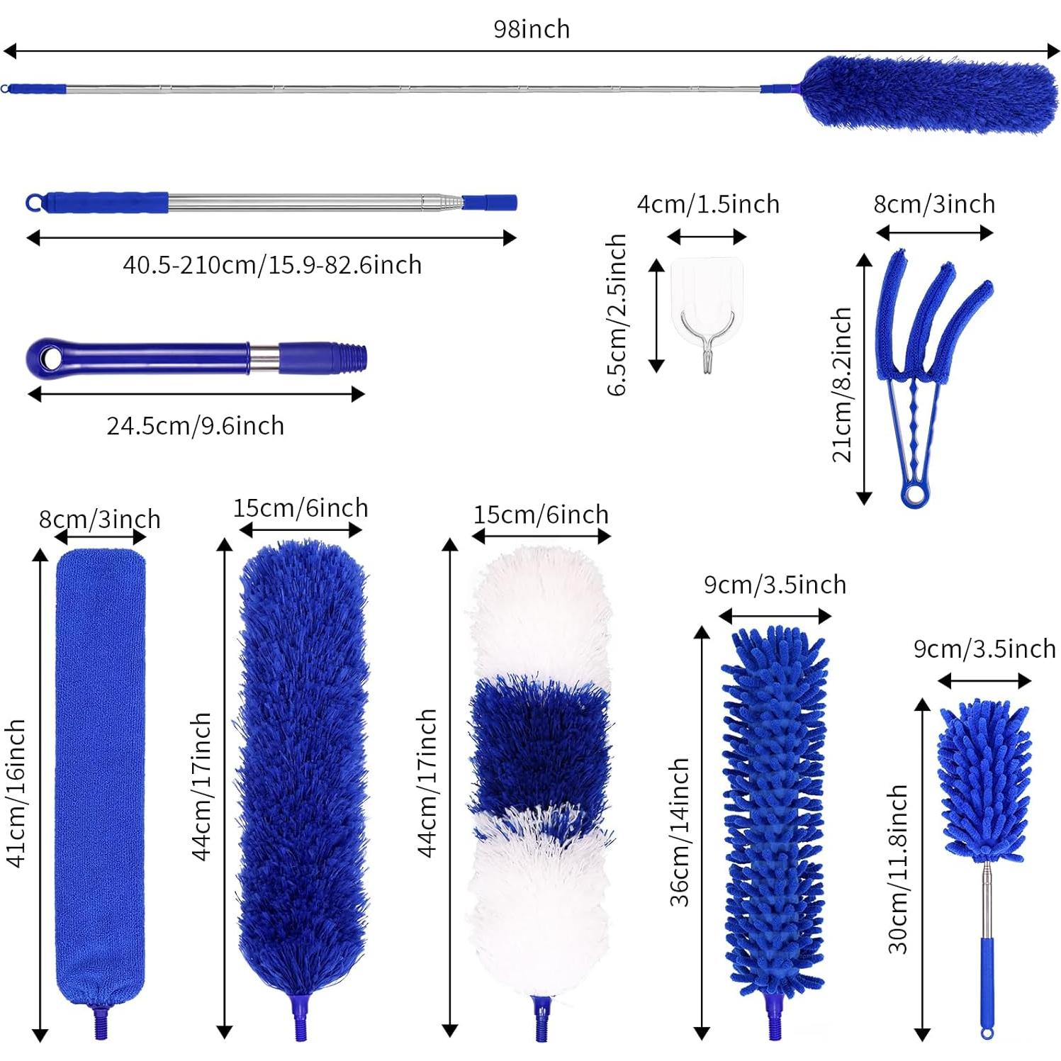 Kit de Plumeros TIMIVO 10 PCS Extensibles hasta 254 cm