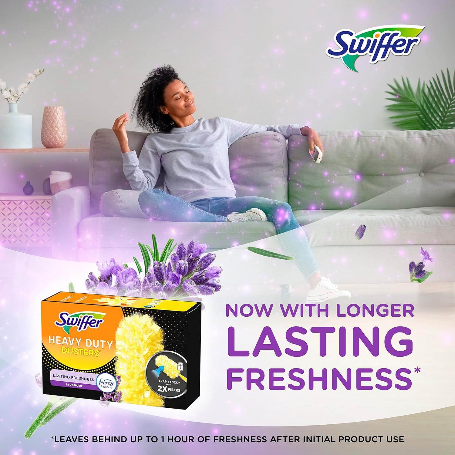 Recarga Swiffer Dusters Heavy Duty 11 Unidades Lavanda