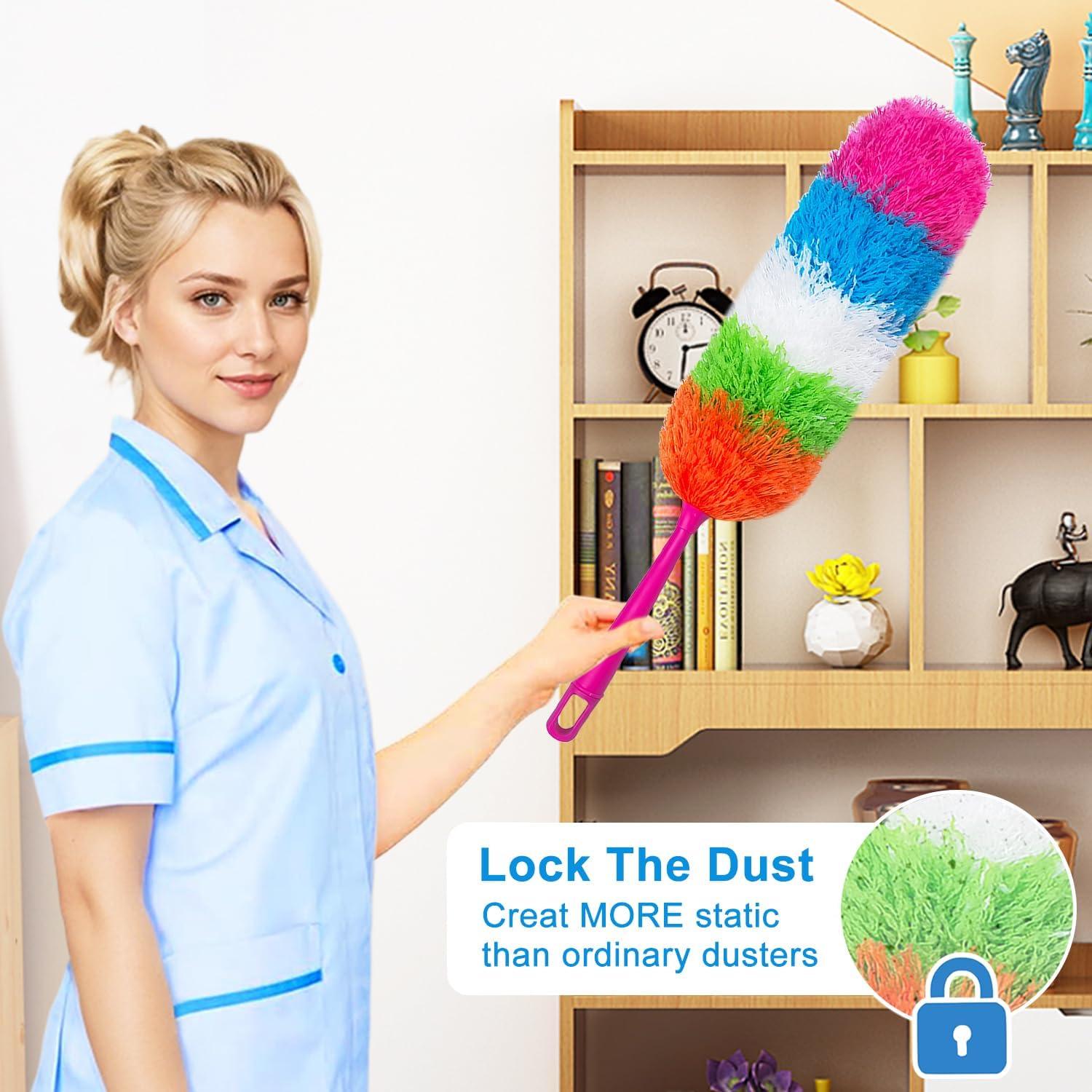 Paquete de 2 Plumeros de Microfibra HDongany 55.88 cm Lavables