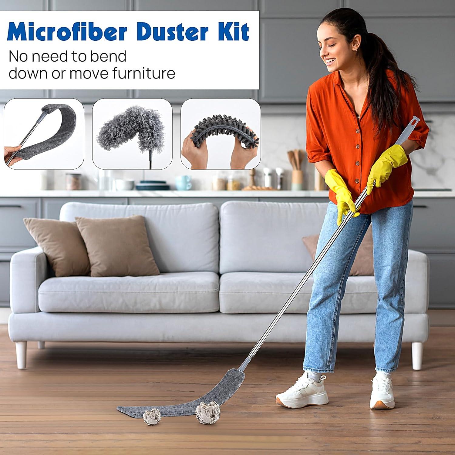 Juego de Plumeros Xincusdiva 10PCS Extensibles y Lavables