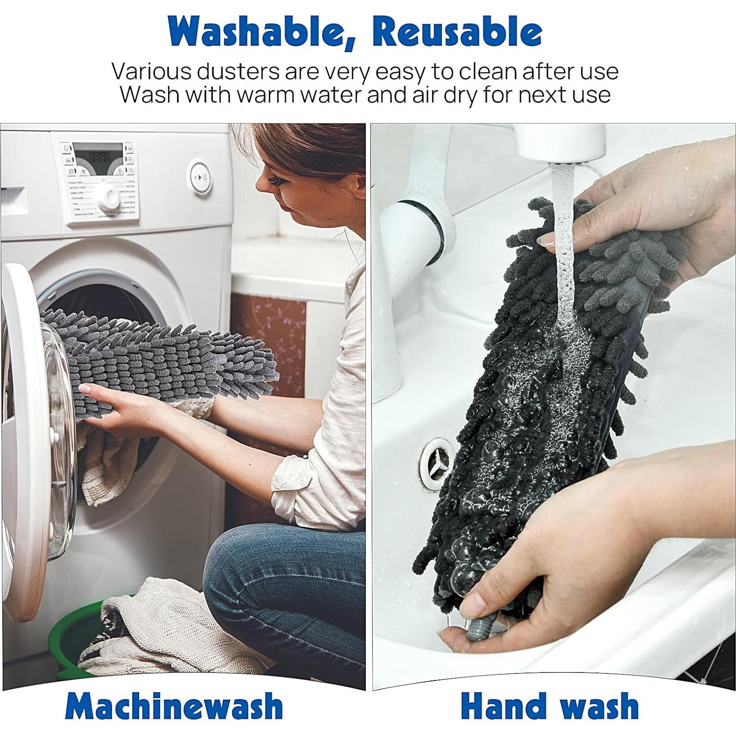 Juego de Plumeros Xincusdiva 10PCS Extensibles y Lavables