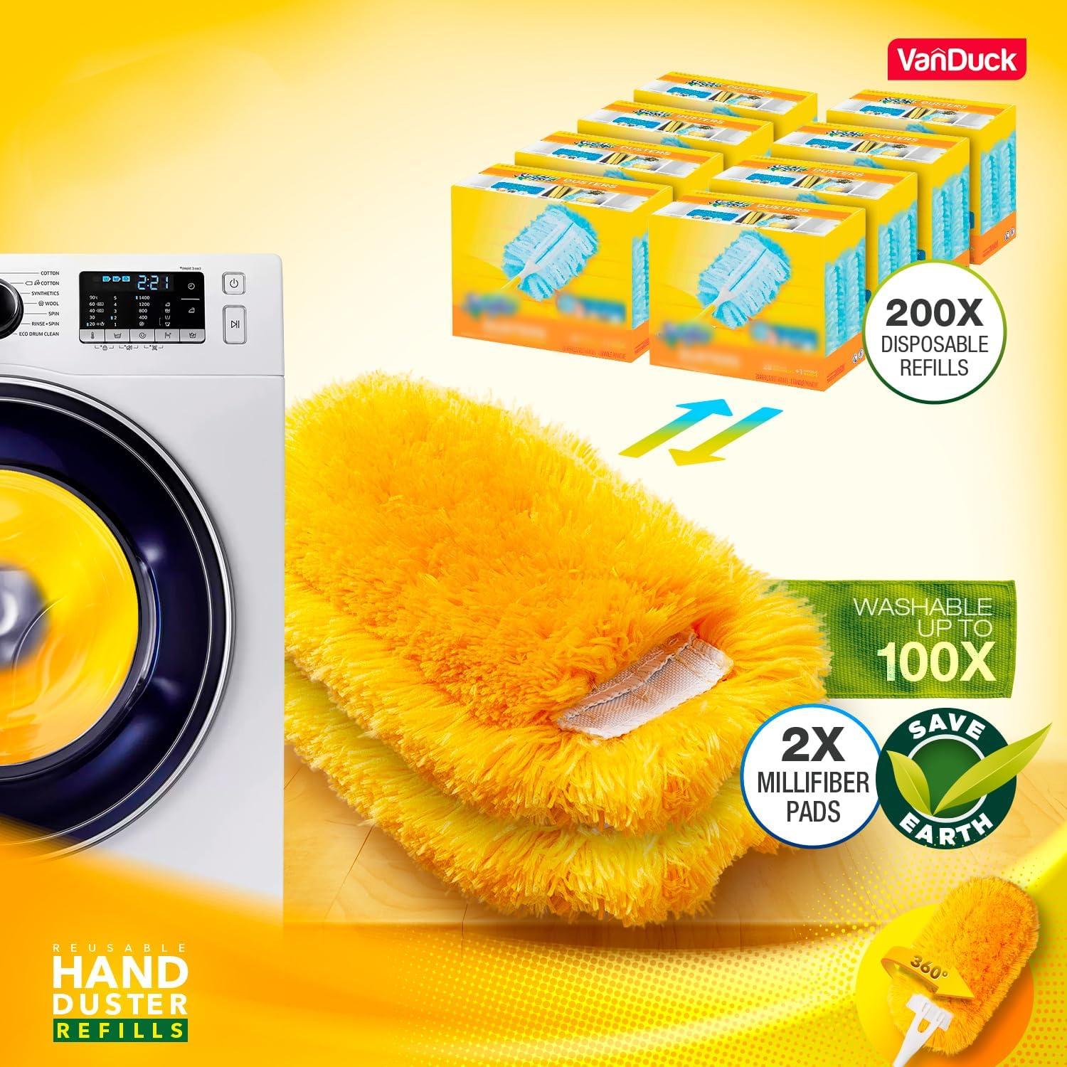 Recargas de Plumero Reutilizables VanDuck Microfibra 2 Piezas