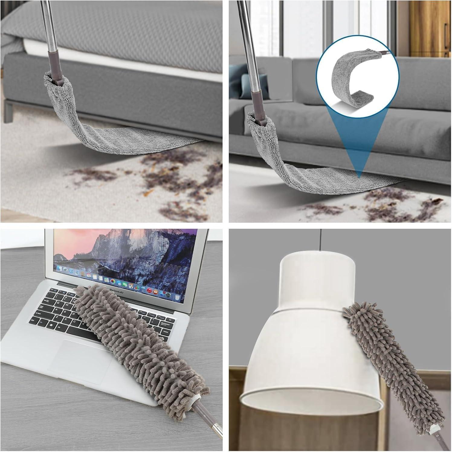 Plumero Telescópico MUXUN 7 Pcs Microfibra Lavable 254 cm