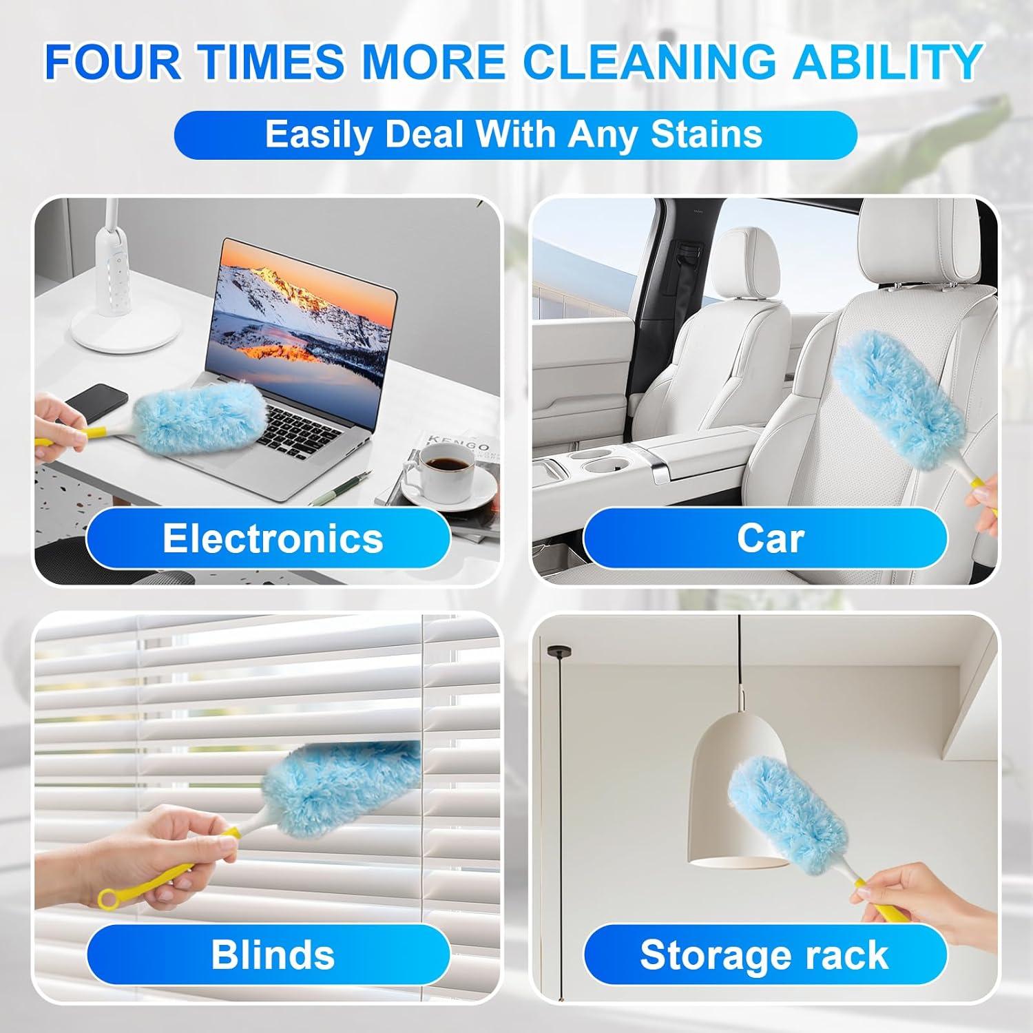 Kit de Plumeros Desechables Gkweres 30 Recargas + Mango