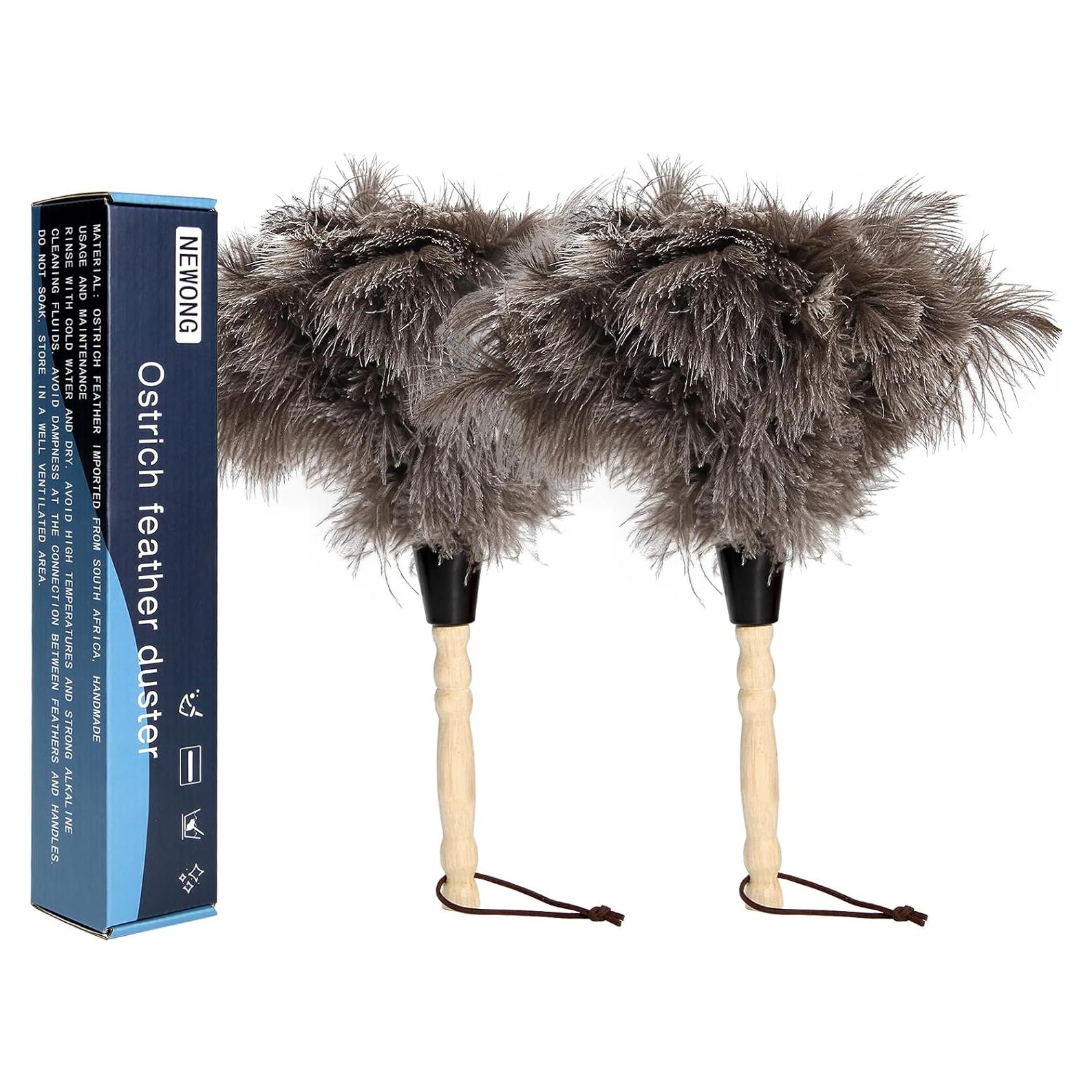Plumero de Plumas de Avestruz NEWONG 2pcs 35.56 cm