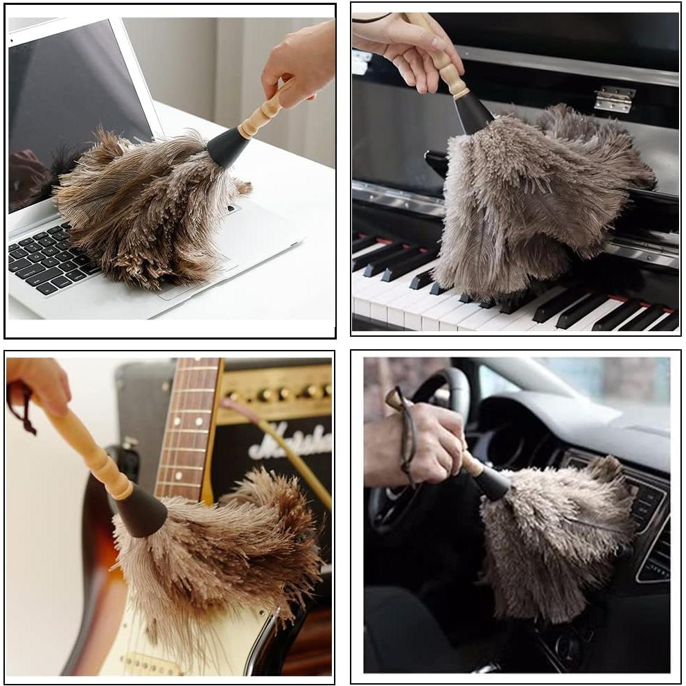 Plumero de Plumas de Avestruz NEWONG 2pcs 35.56 cm