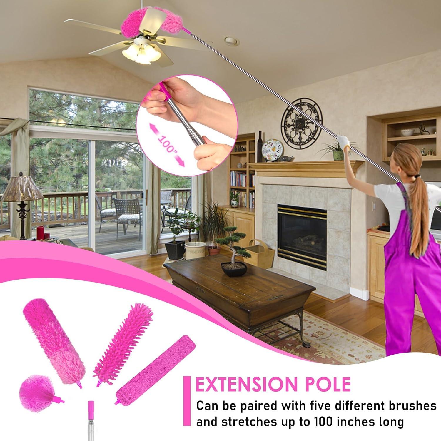 Kit de Limpieza ThinkLearn 14PCS con Polo Extensible 254cm