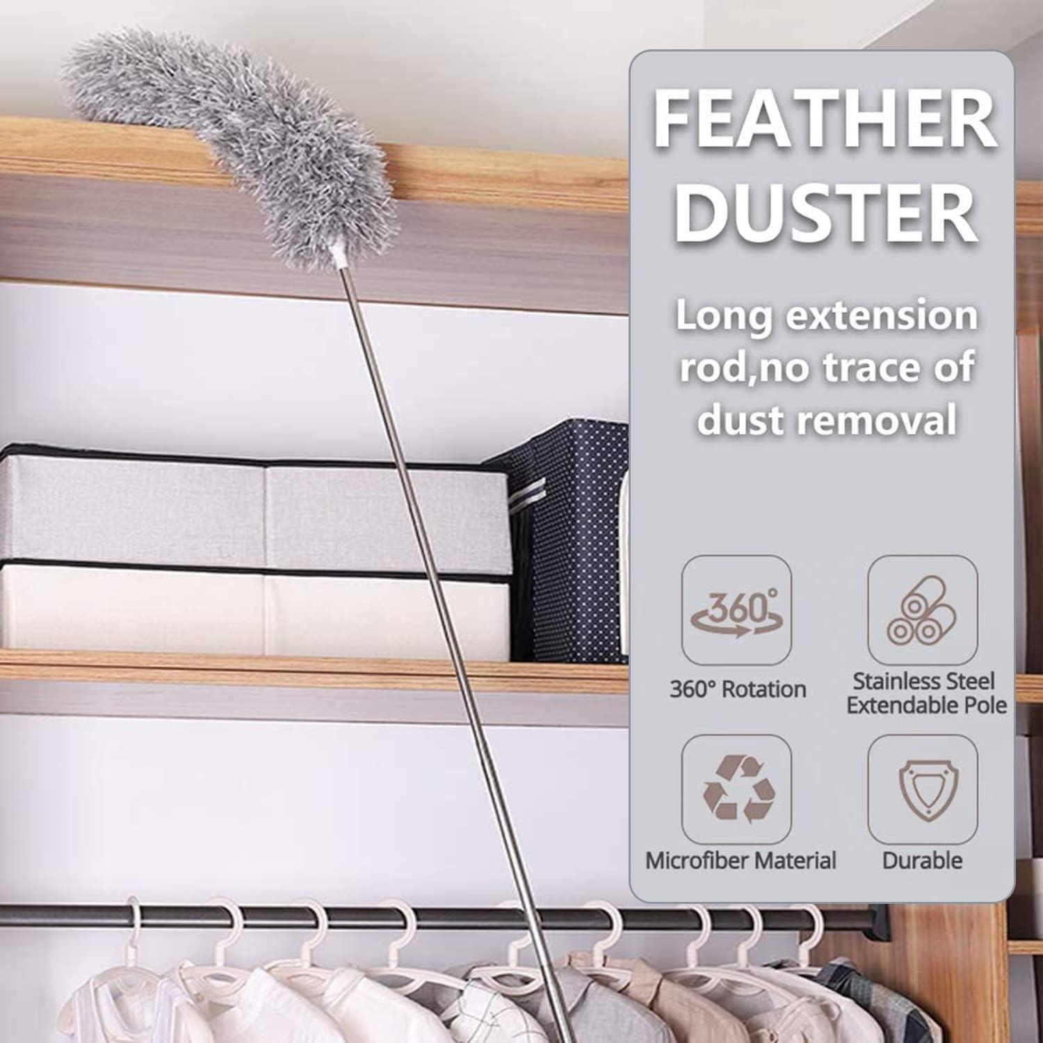 Duster Telescópico MIZIKUSON 254 cm Microfibra Flexible Lavable