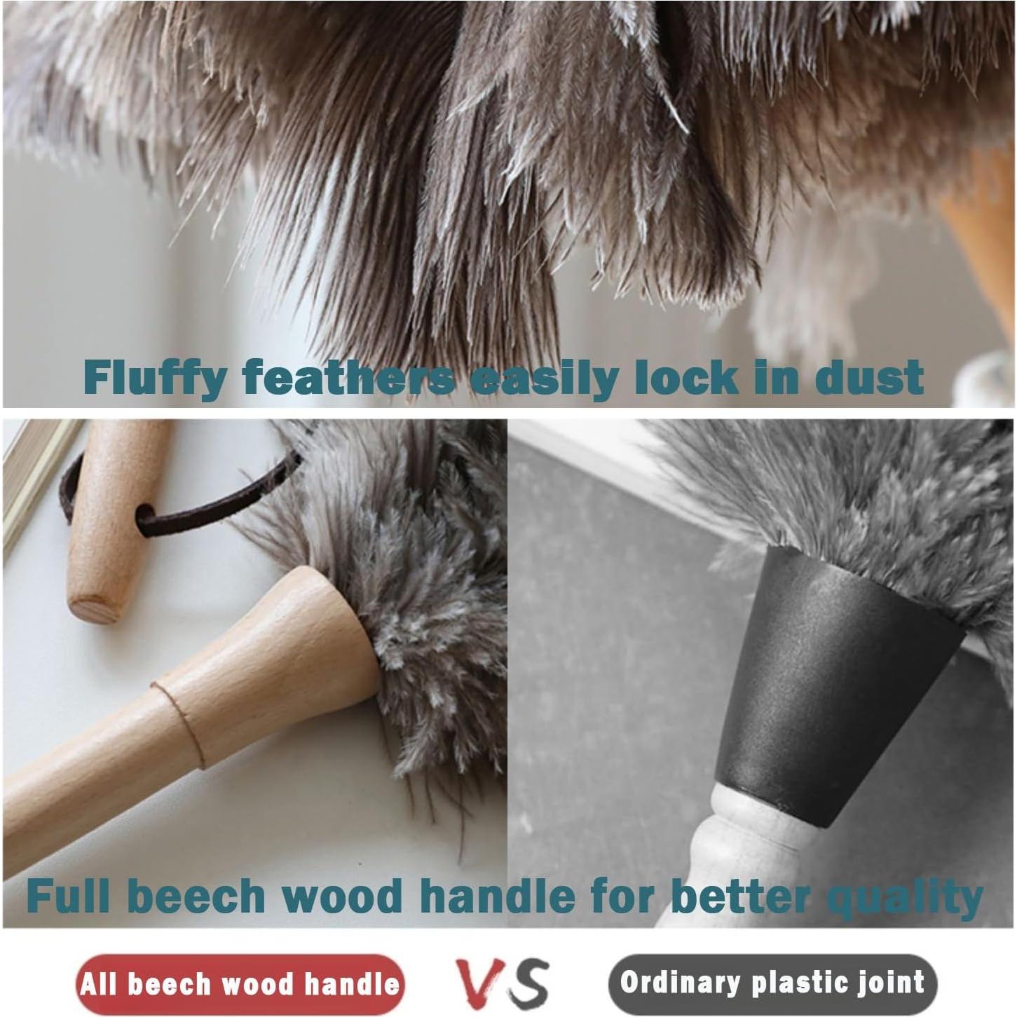 Plumero Ddzmz de Plumas Naturales de Avestruz 40.64 cm