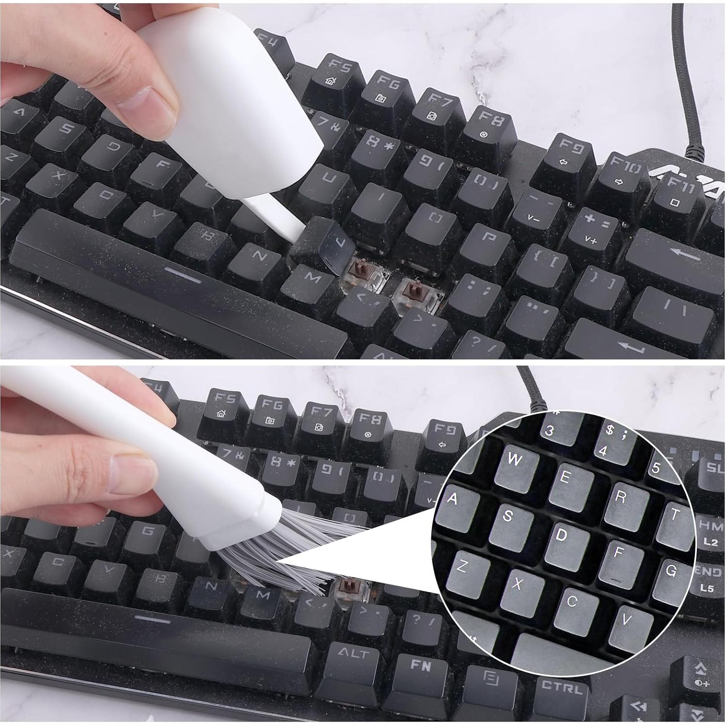 Mini Escoba y Recogedor TIESOME para Limpieza de Grietas