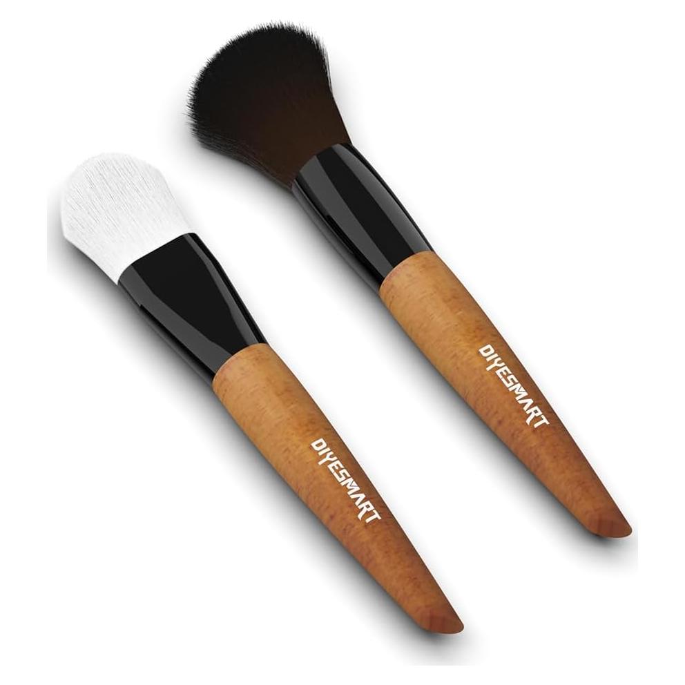 Kit de Cepillos de Limpieza DIYESMART 2 Piezas Mango Madera