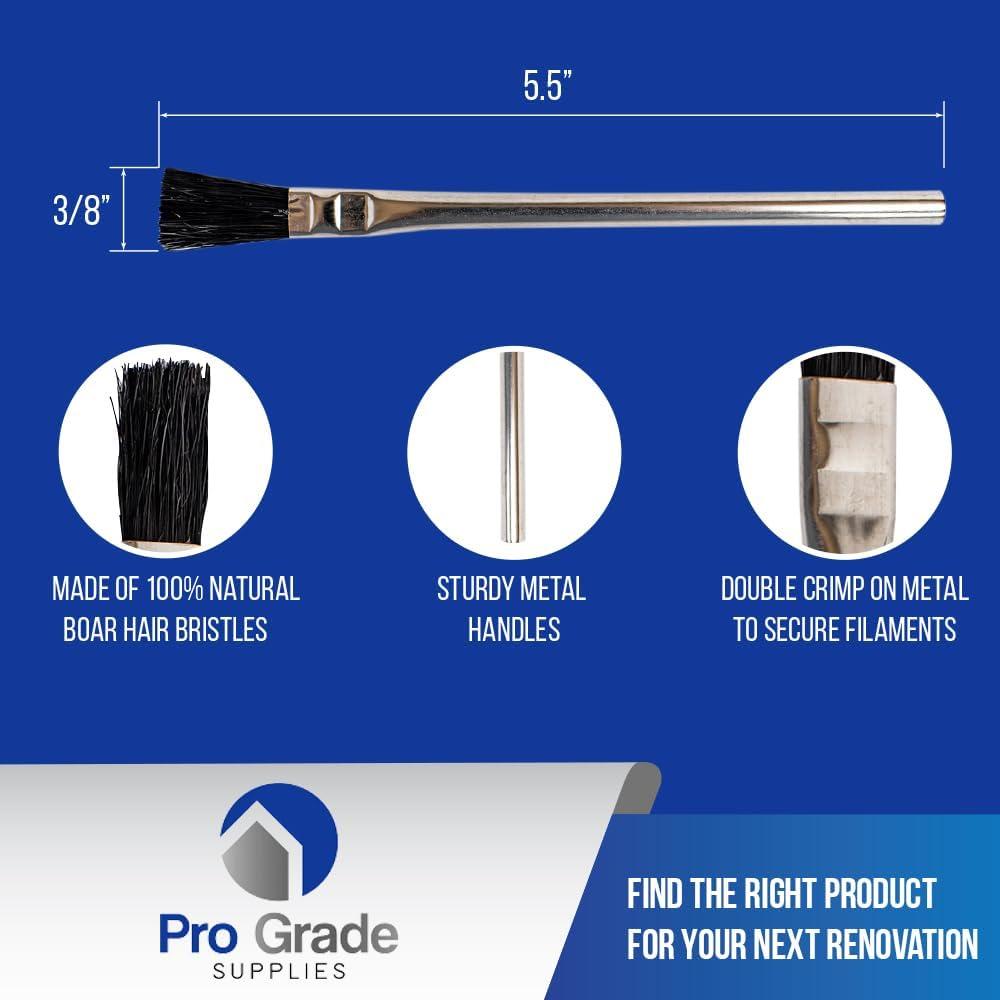 Cepillos Ácidos Pro Grade - 36 Piezas 0.95 cm Jabalí