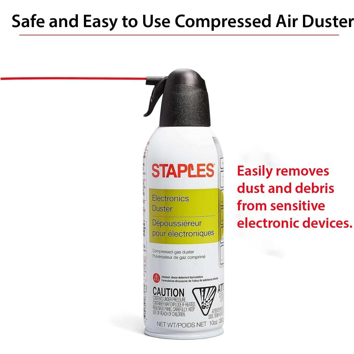 Aerosoles de Aire Comprimido Staples 295 ml - Paquete de 6