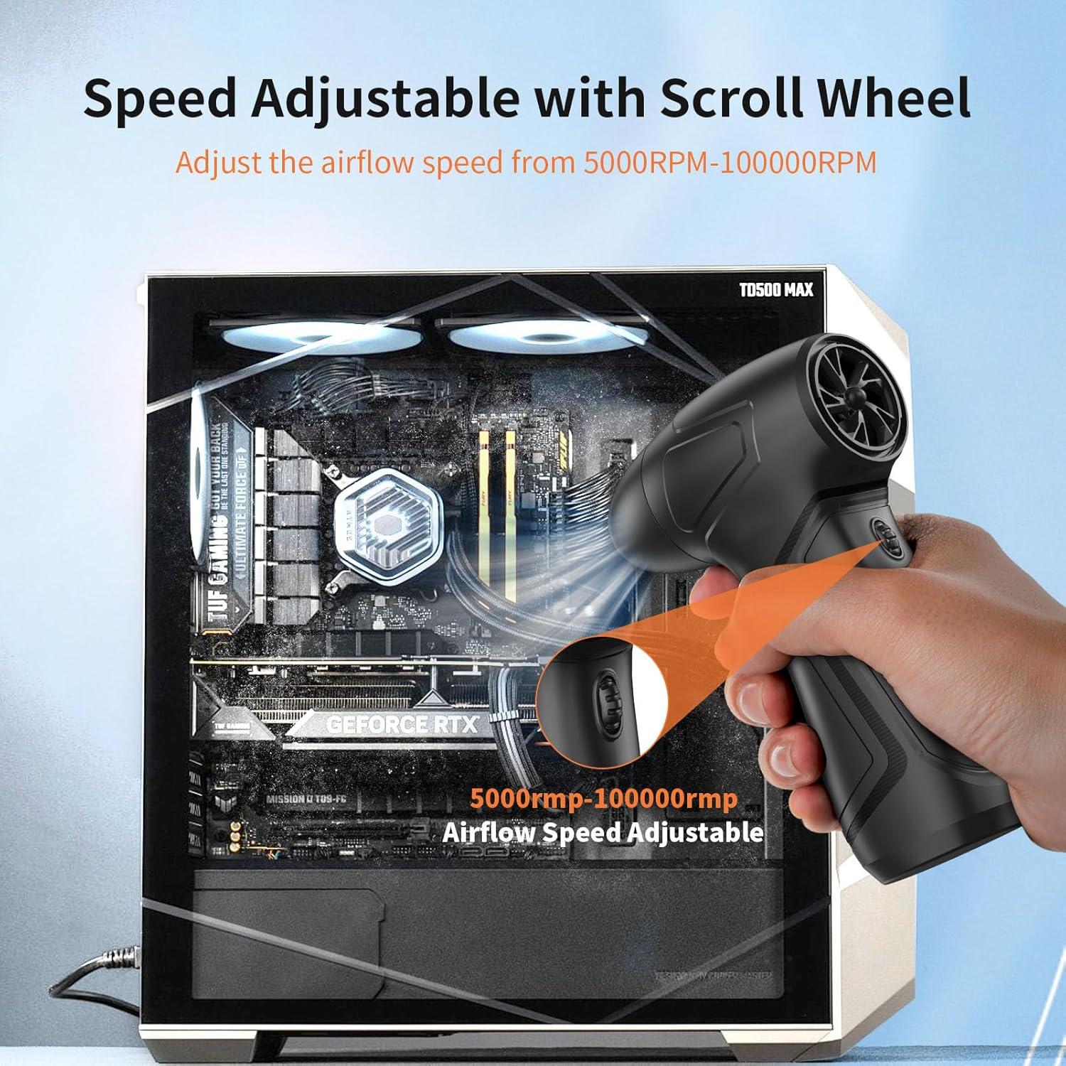 Soplador de Aire Comprimido Recargable PinaiIon AirDuster-X2