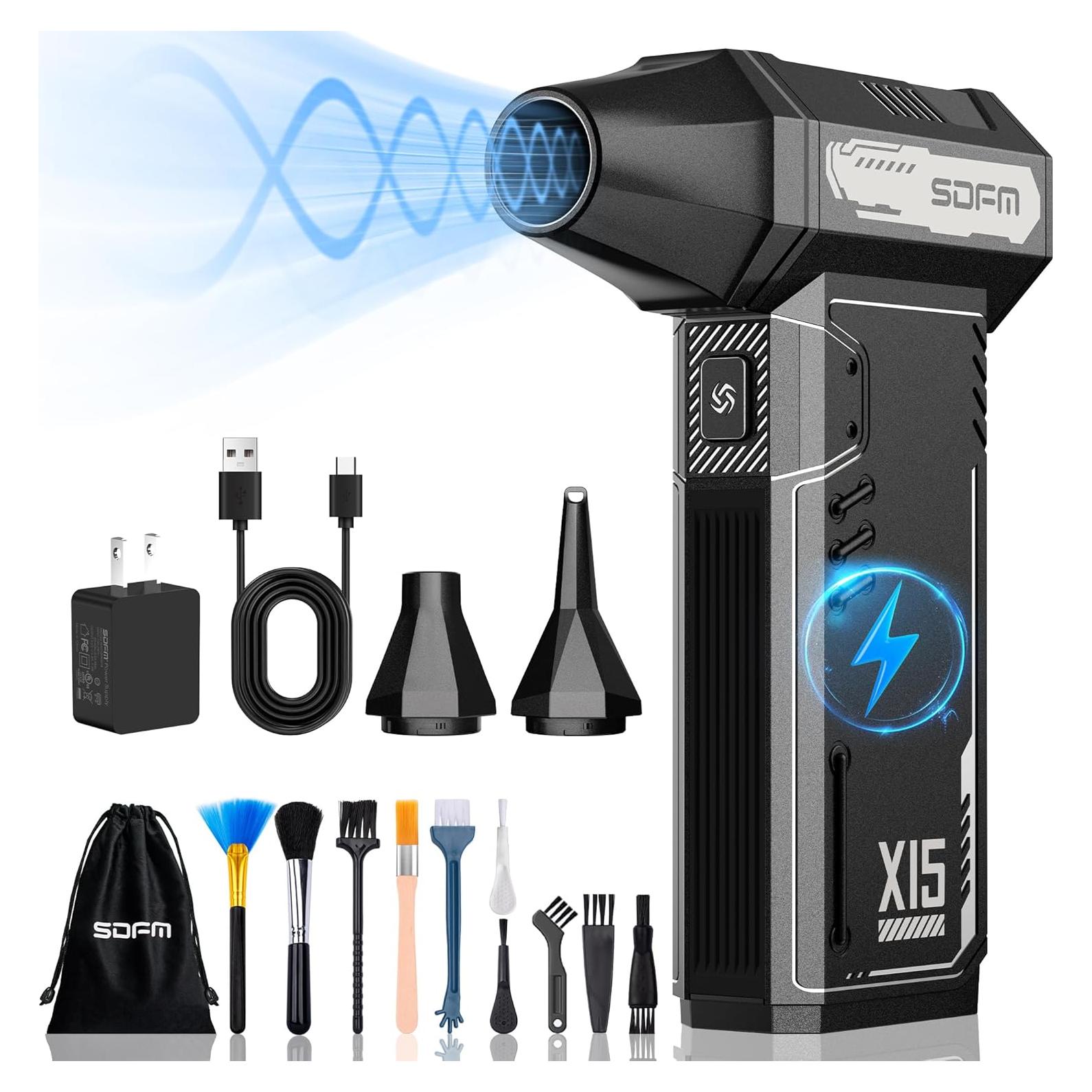 Soplador de Aire Comprimido SDFM X15 - 180,000 RPM Inalámbrico