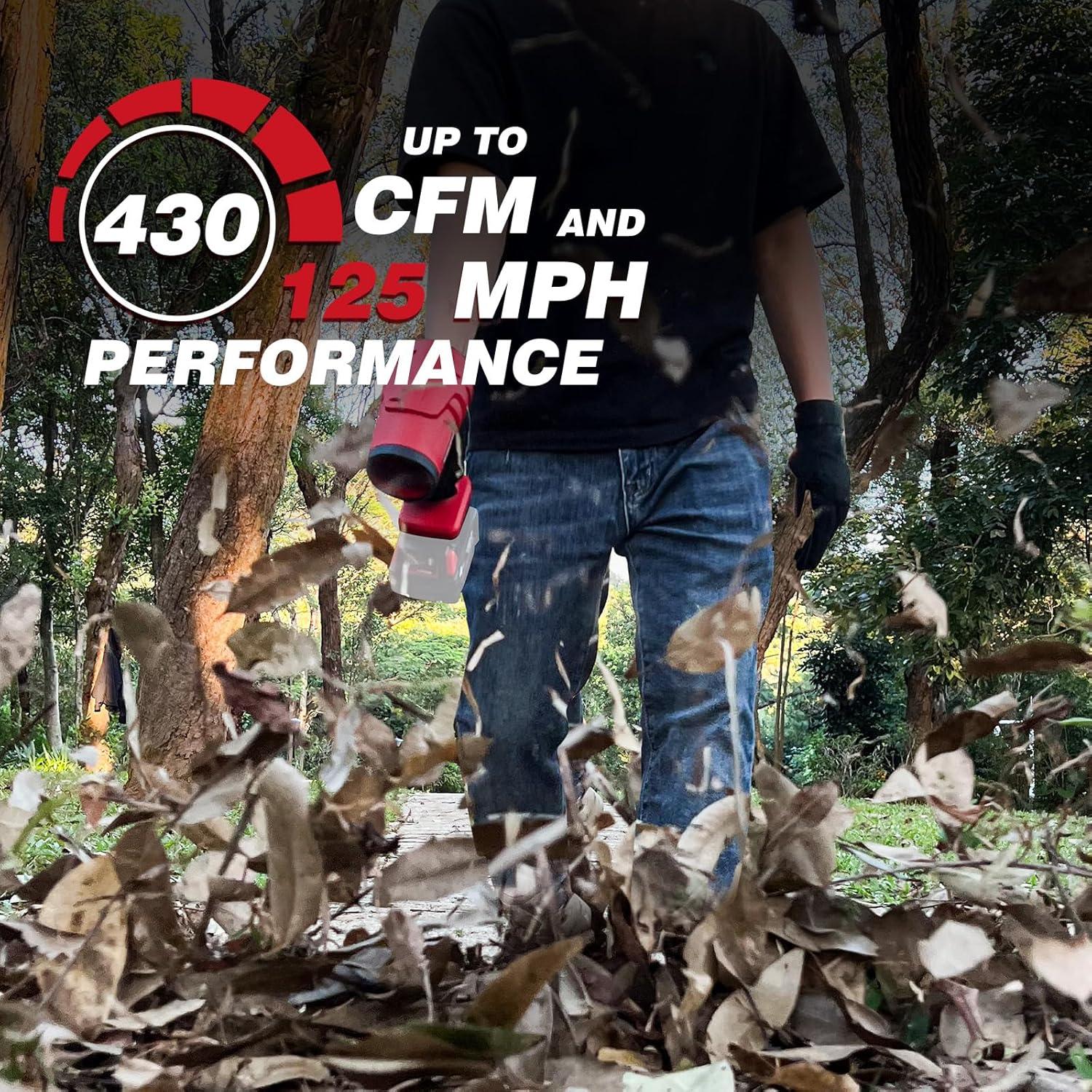 Soplador de Hojas Inalámbrico EVOIRON LB-041 201 km/h 430 CFM