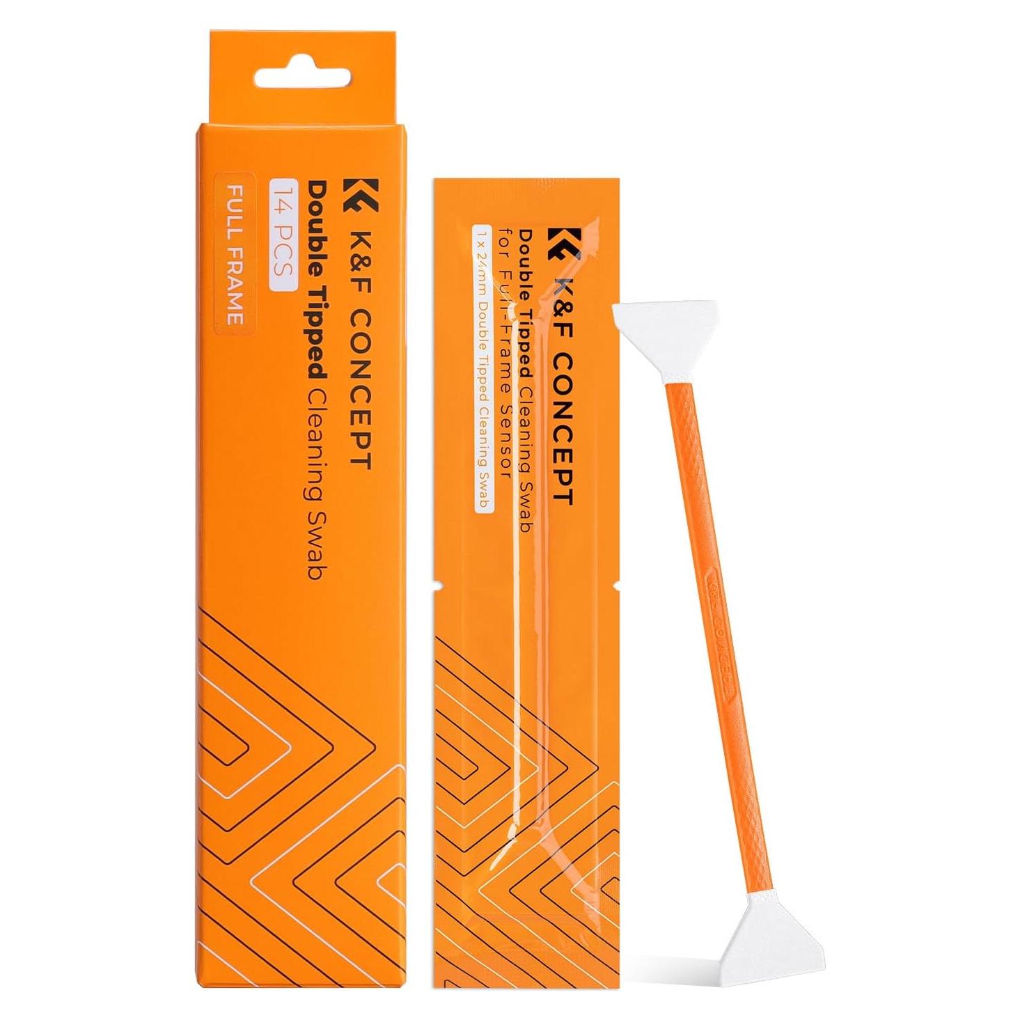 K&F Concept Kit de Limpieza de Sensor 14 Pcs 24mm Doble Punta