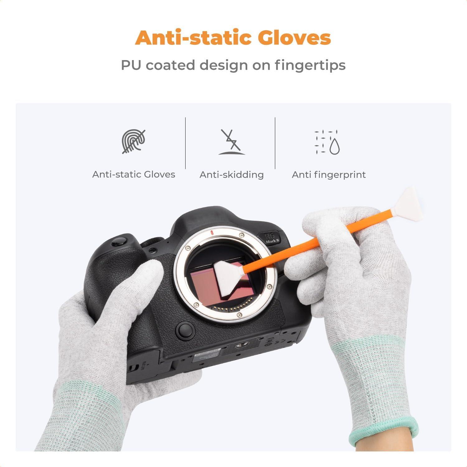 Kit de Limpieza de Sensor K&F Concept 20ml y 10 Hisopos 24mm