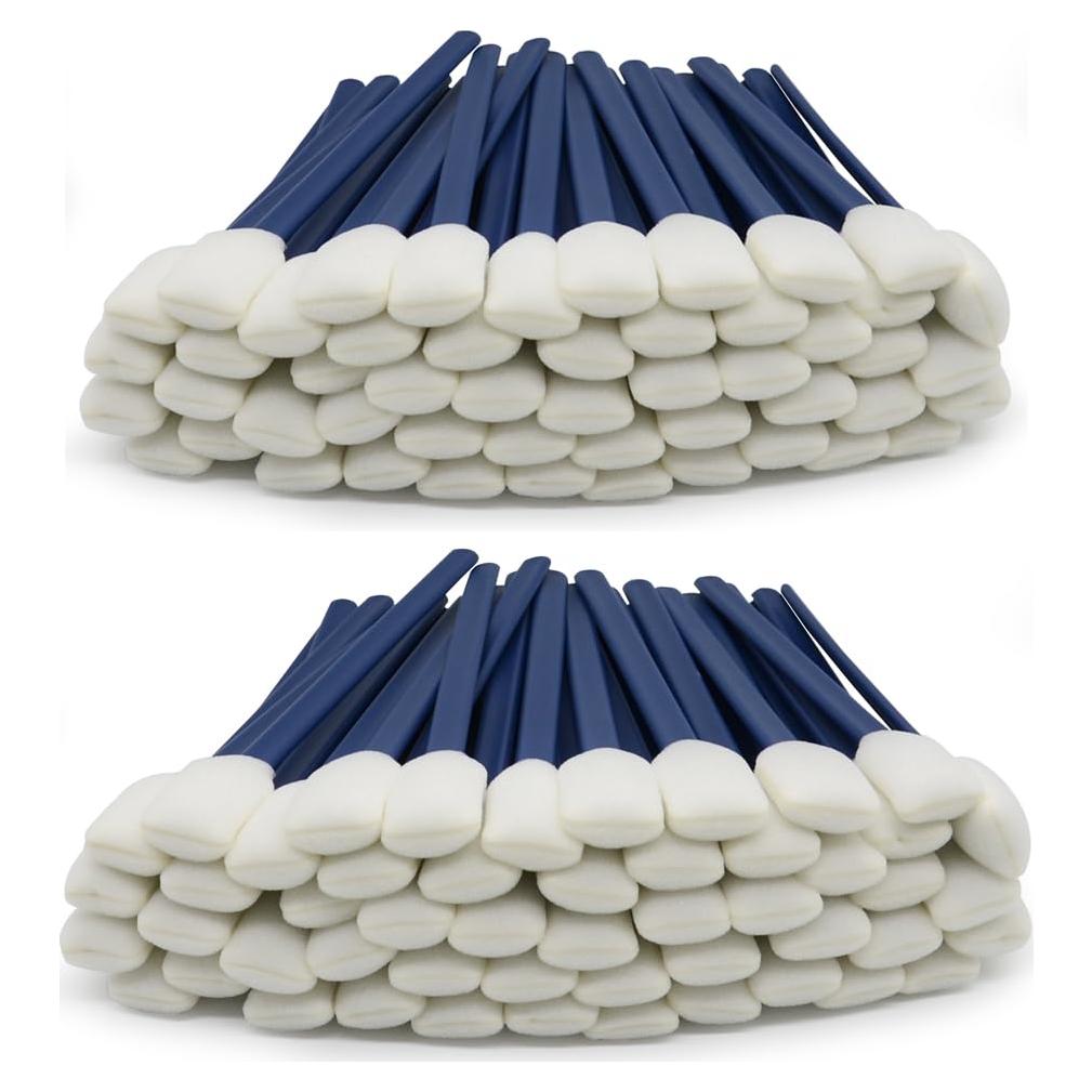 Hisopos de limpieza de espuma Wellgler 100 piezas 128mm