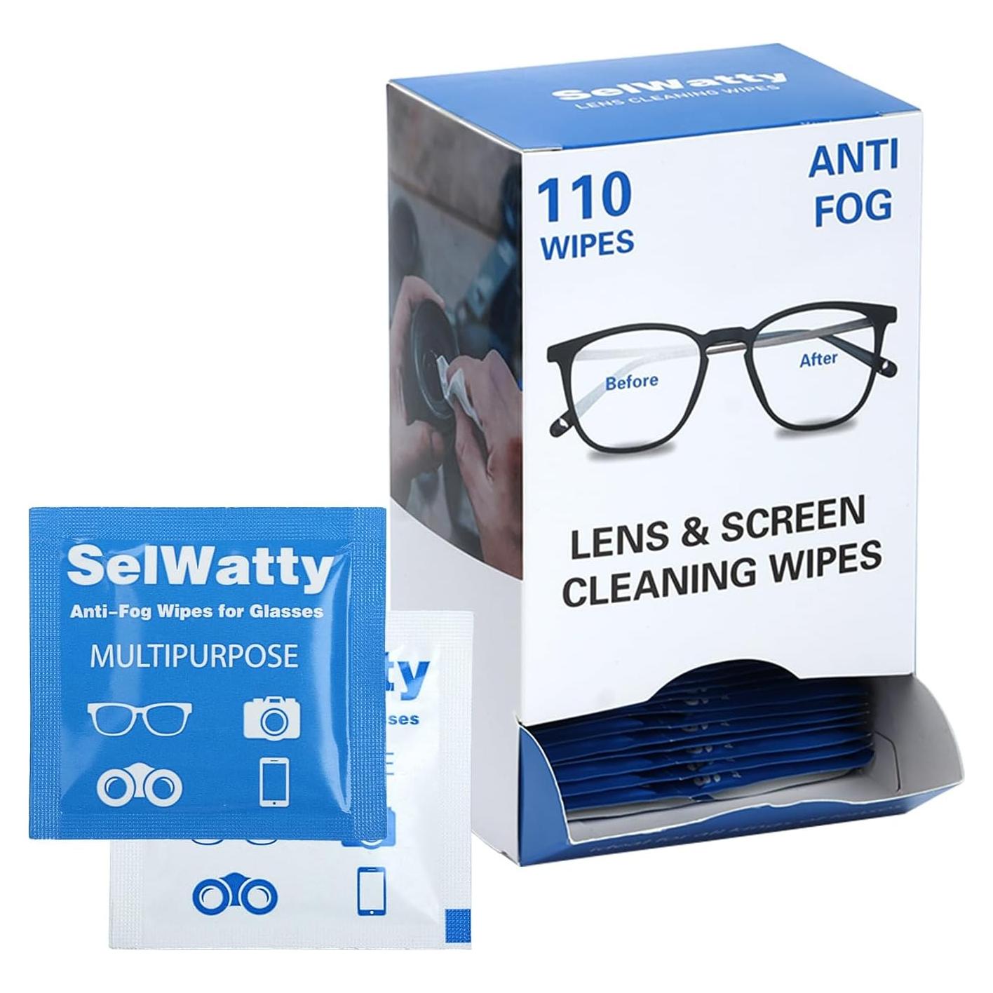 Toallitas Antivaho Qivine para Gafas - 110 Unidades Prehumedecidas