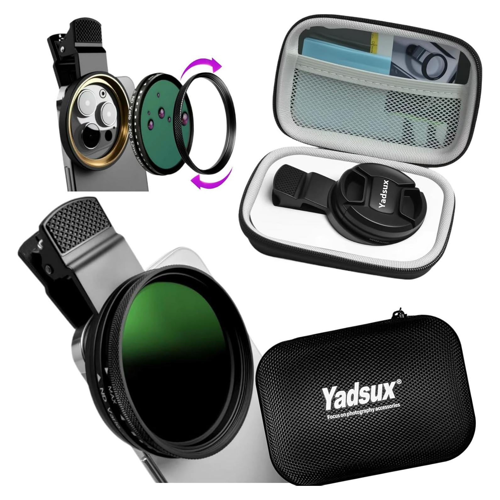 Filtro ND2-ND400 Variable 52mm para Teléfonos Móviles