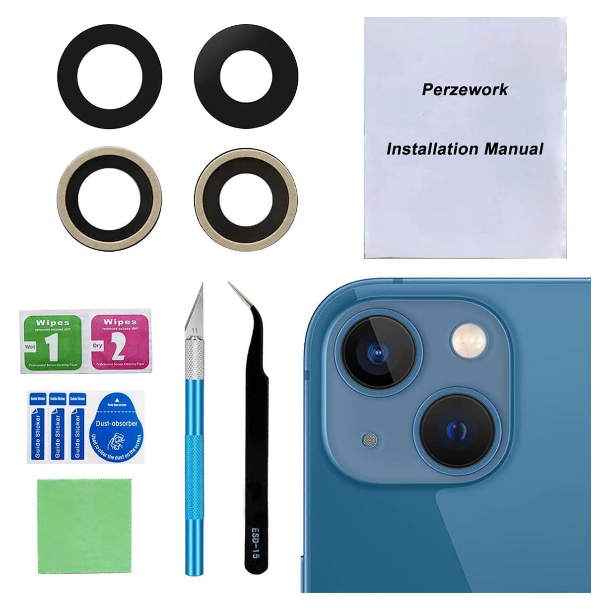 Reemplazo Lente Cristal Cámara Trasera OEM iPhone 13 Mini