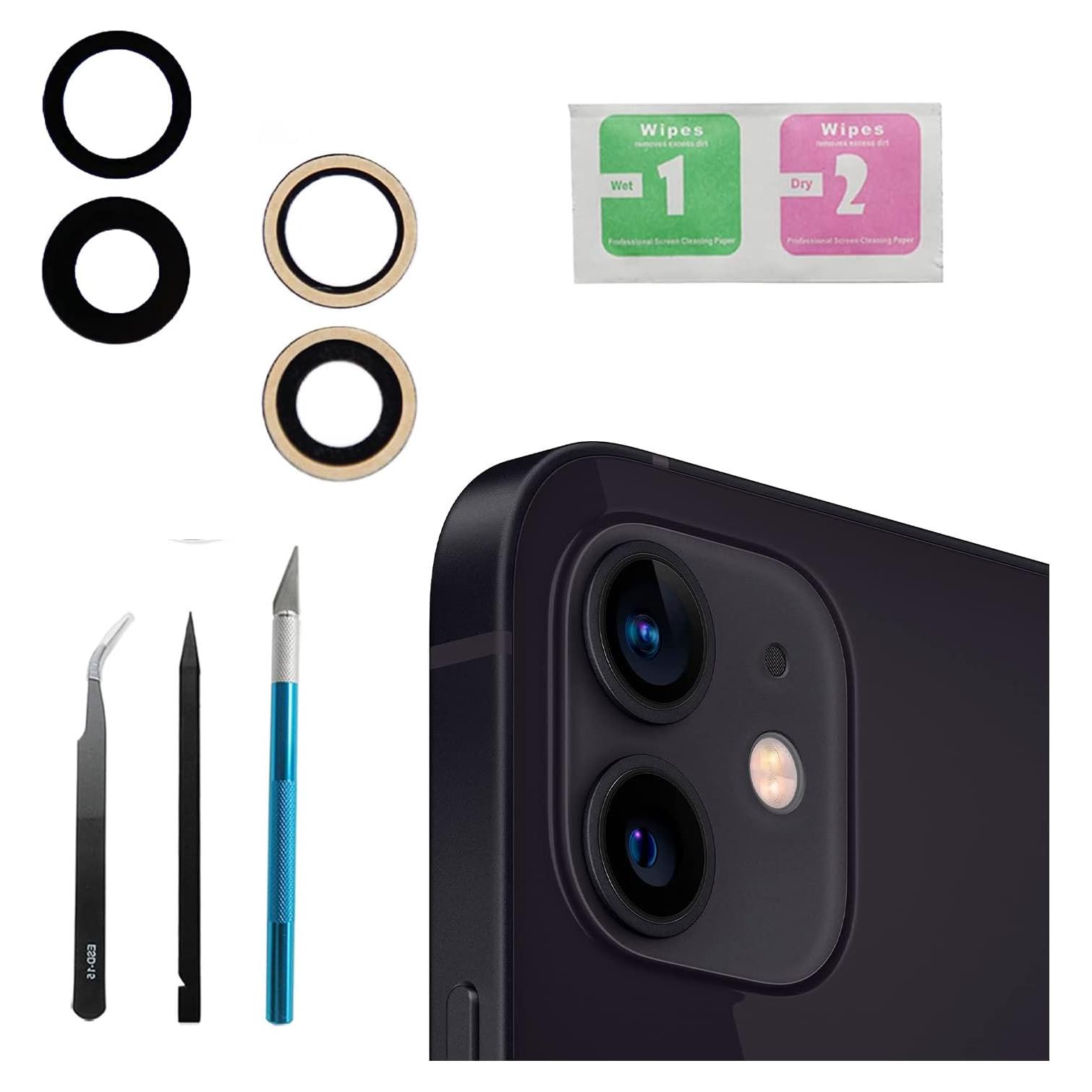 Reemplazo Lente Cámara Trasera iPhone 12/12 Mini Peixiong