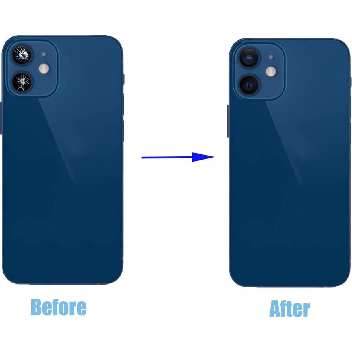Reemplazo Lente Cámara Trasera iPhone 12/12 Mini Peixiong