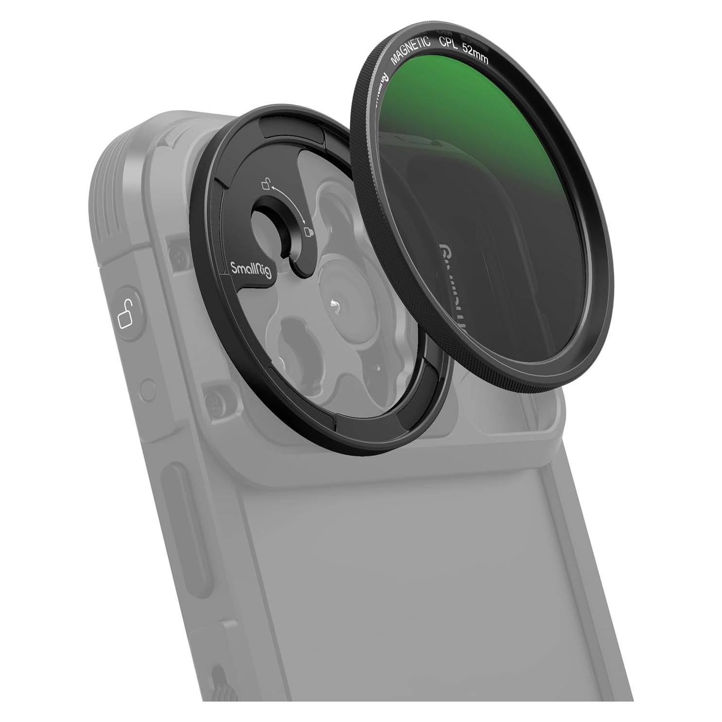 Filtro Polarizador Circular Magnético 52mm SMALLRIG para iPhone 15