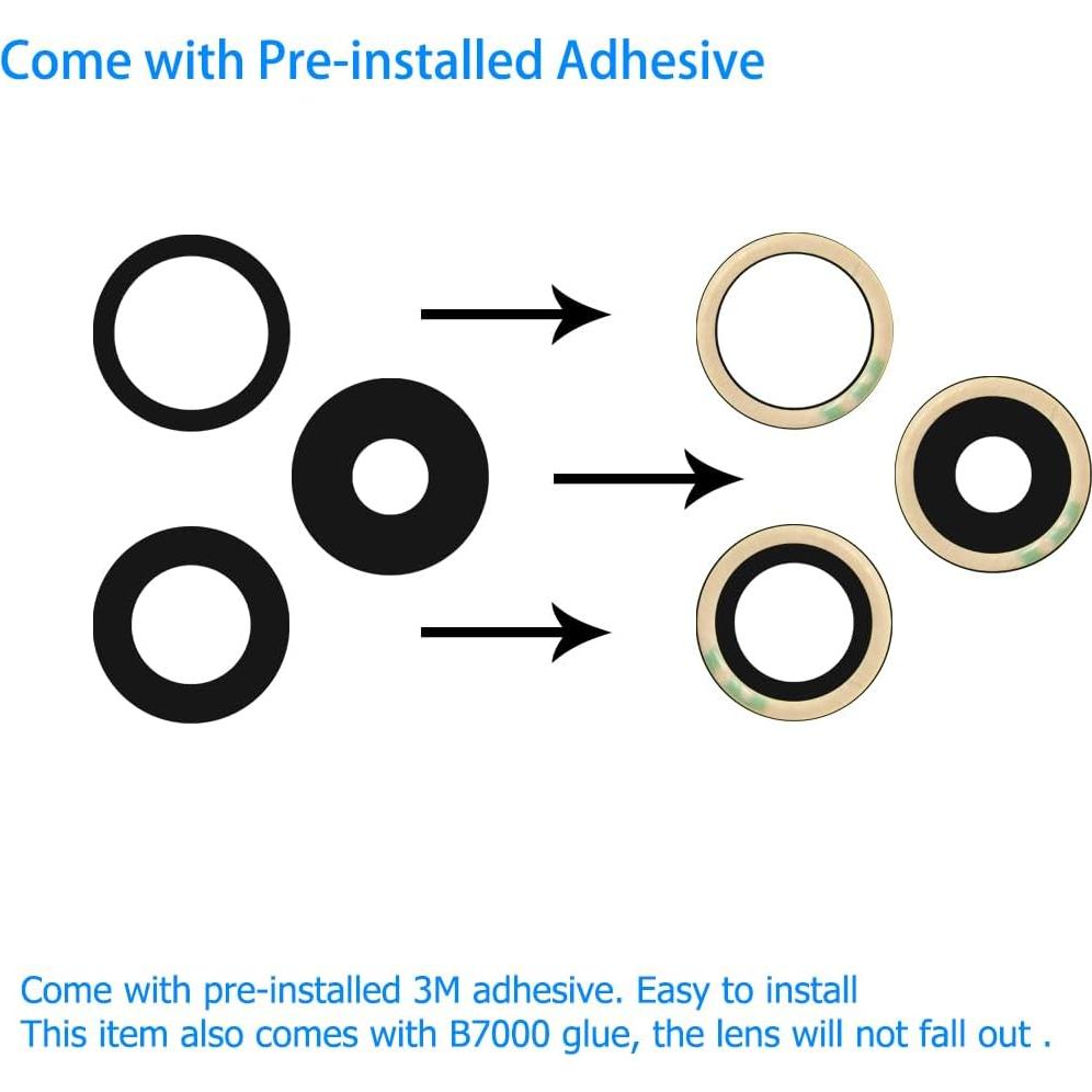 Reemplazo Cristal Lente Cámara iPhone 15 Pro con Adhesivo y Herramientas