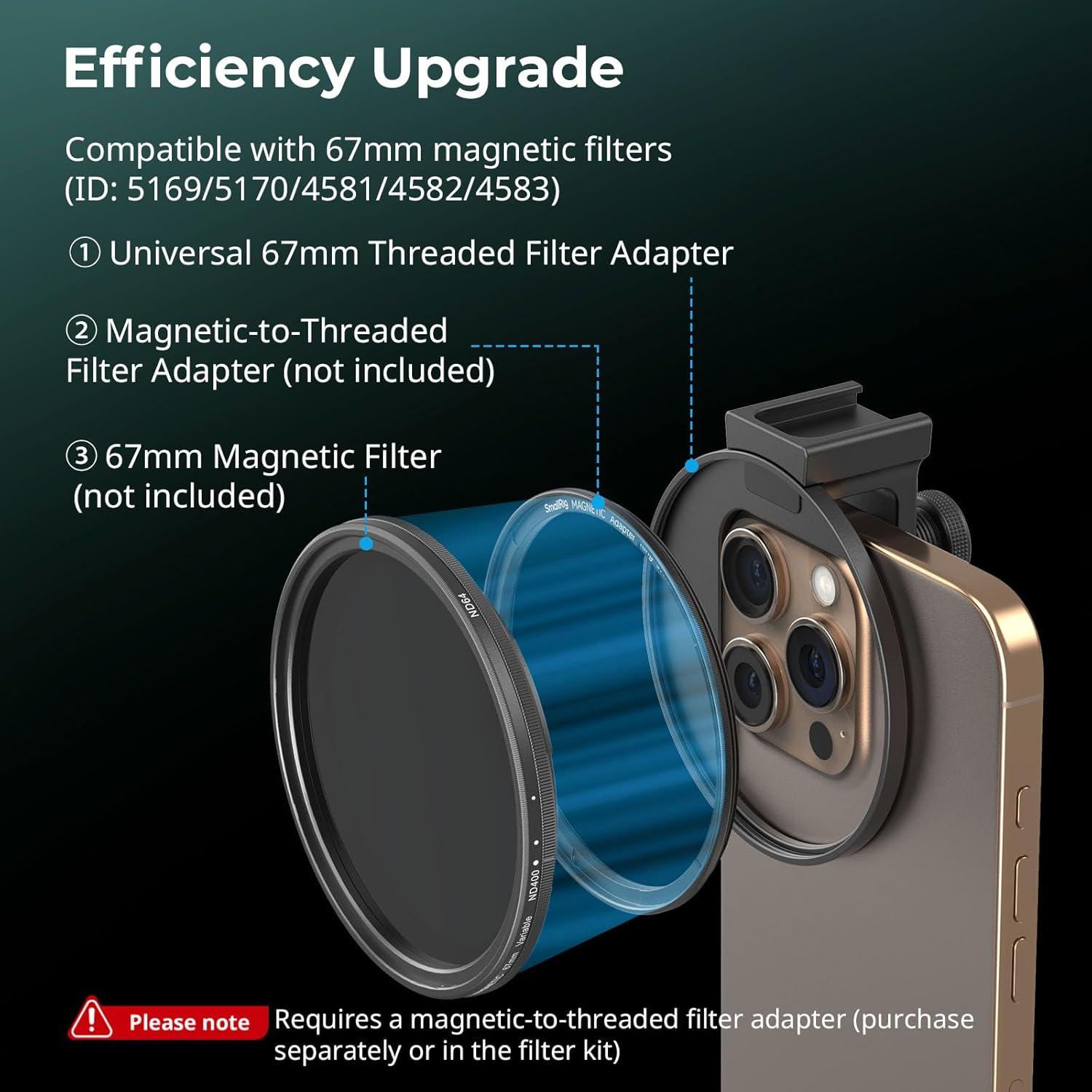 Adaptador de Filtro Rosca Universal 67mm SmallRig 5174