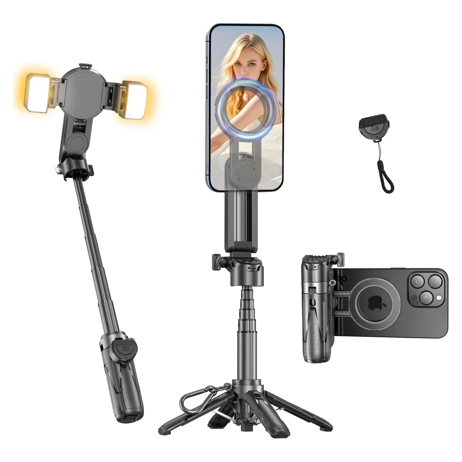 Mini Trípode de Selfie Magnético y Control Remoto yAyusi