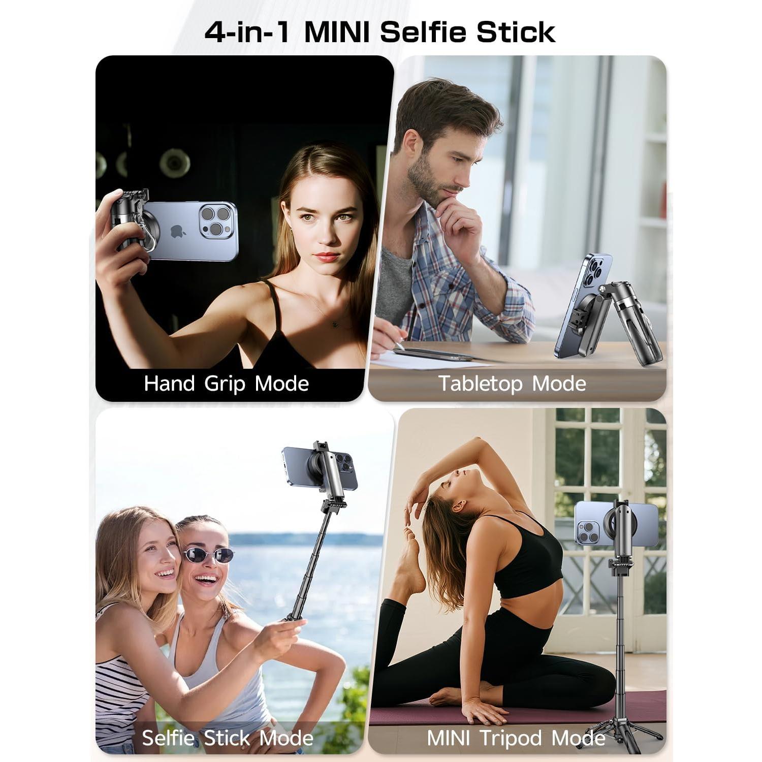 Selfie Stick Mini Trípode Andygo P15 para iPhone 4-en-1